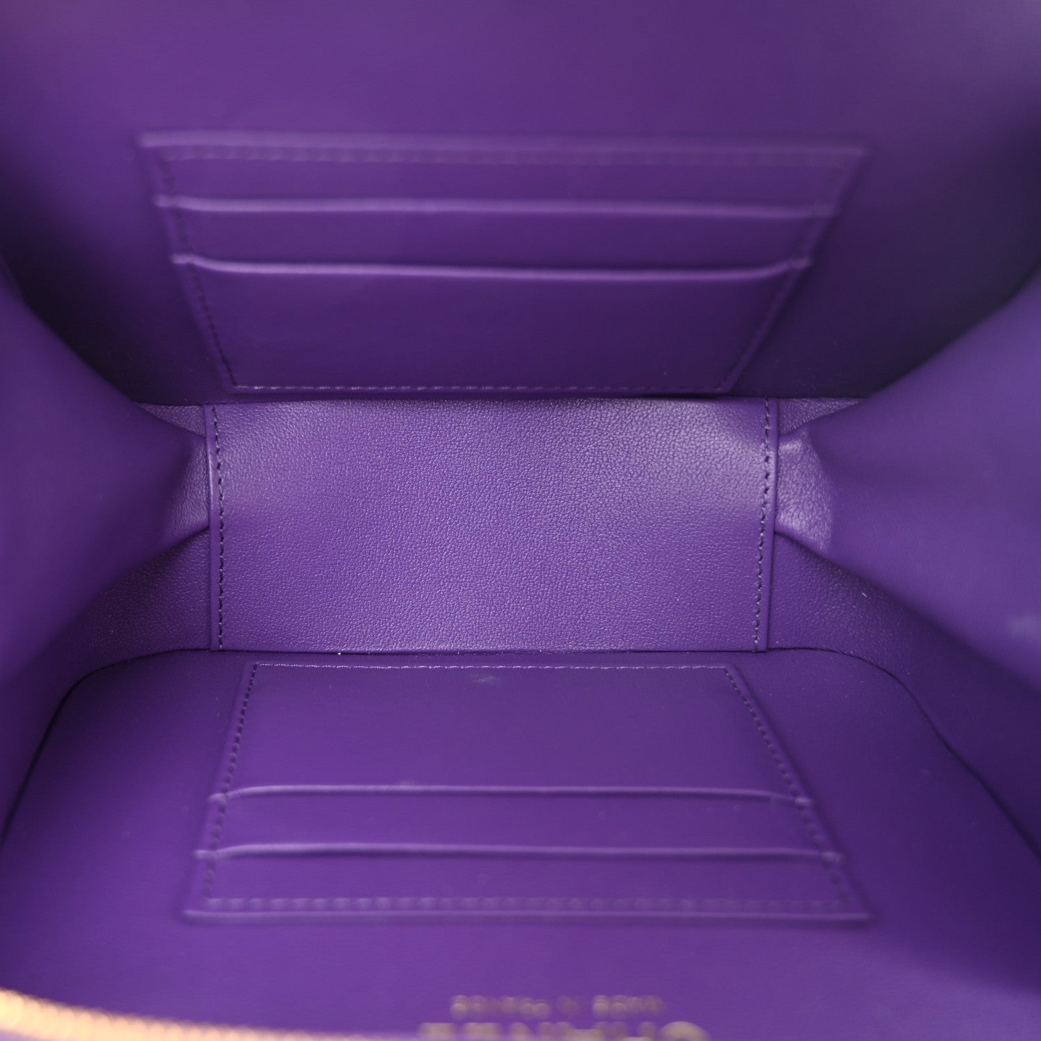 Chanel Lambskin Quilted Top Handle Small Vanity Case Purple 5 of 11
