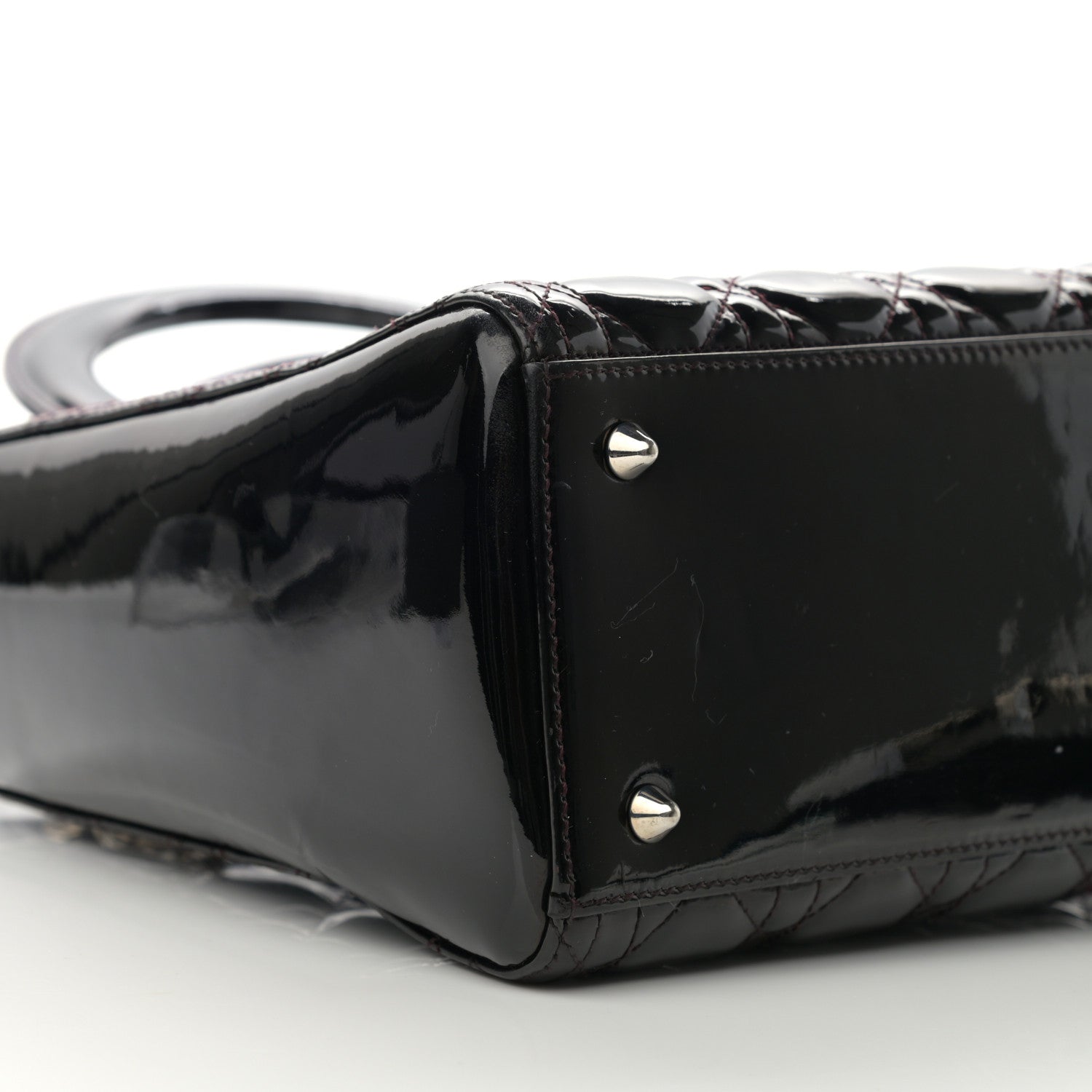 Christian Dior Patent Cannage Medium Lady Dior Black 9 of 11
