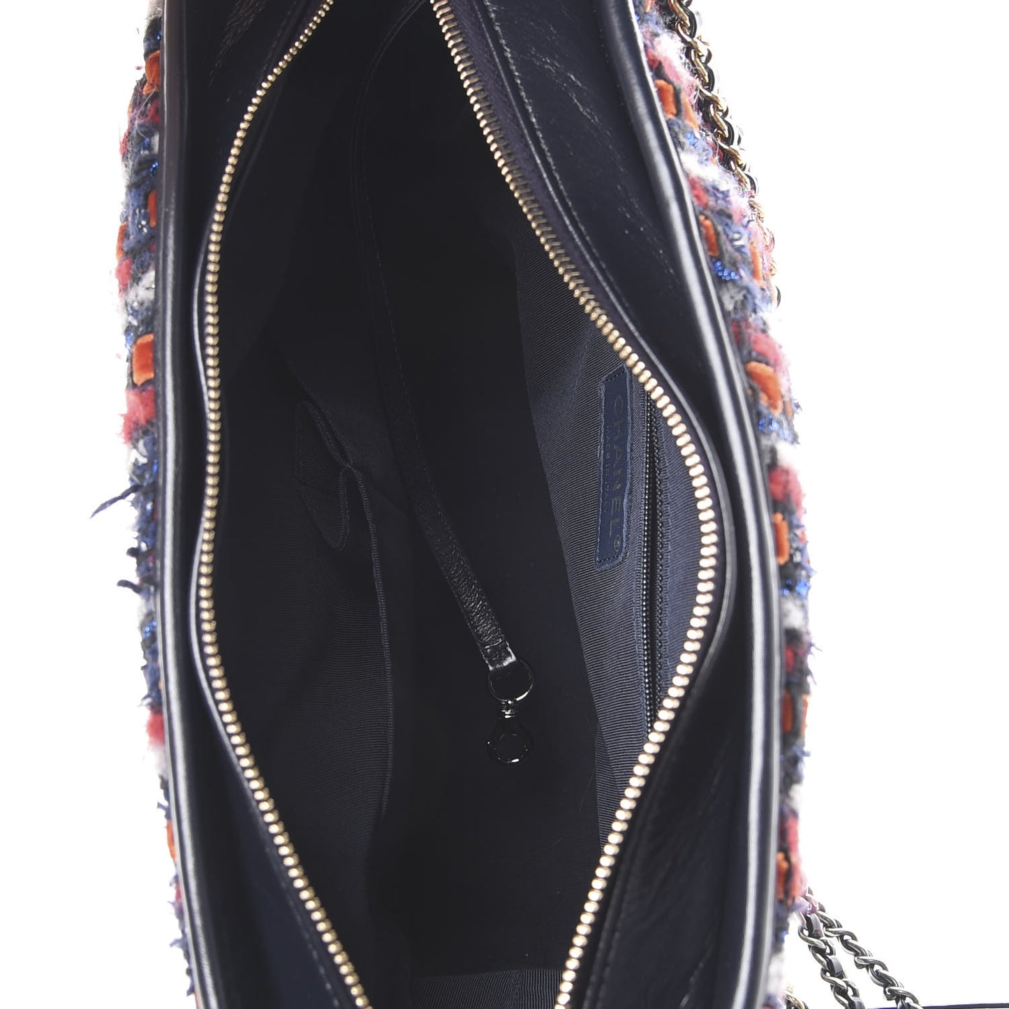 Tweed Calfskin Medium Gabrielle Hobo Black Red Blue