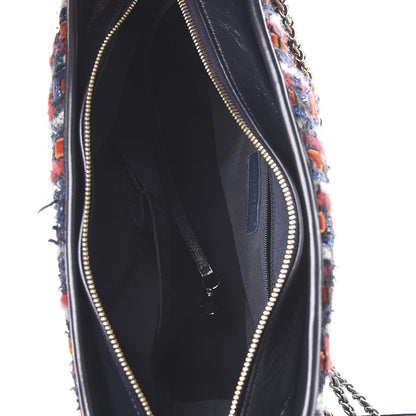 Chanel Tweed Calfskin Medium Gabrielle Hobo Black Red Blue 4 of 10