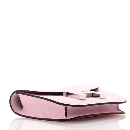 Hermes Epsom Constance Slim Wallet Mauve Sylvestre 5 of 10