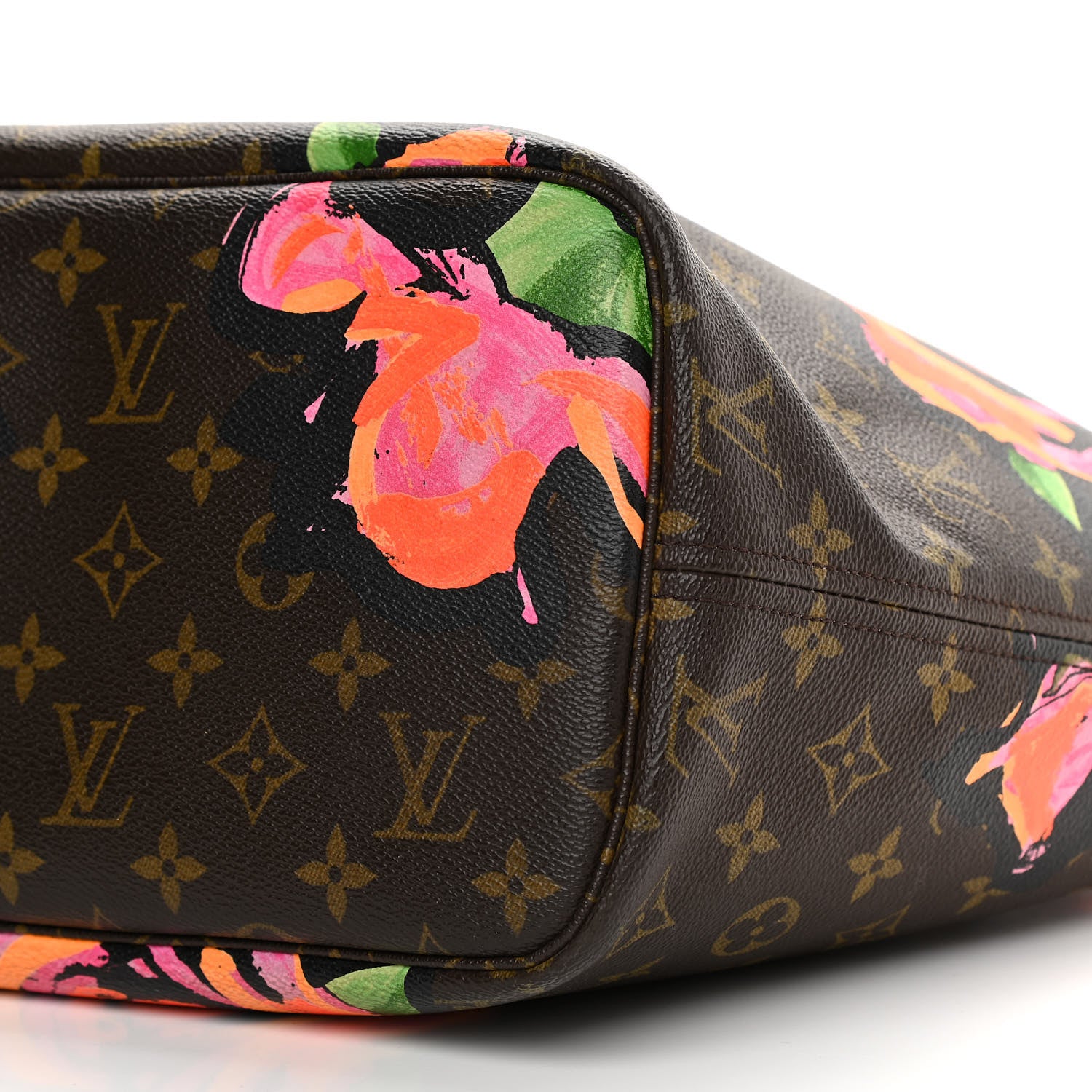 Louis Vuitton Monogram Roses Neverfull MM 10 of 11