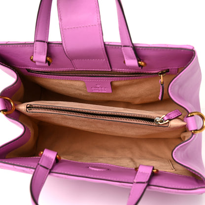 Gucci Calfskin Matelasse Small GG Marmont Tote Candy Mousse 5 of 9