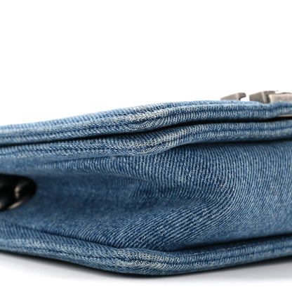 Chanel Denim Quilted Small Boy Flap Blue 9 of 11