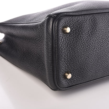 Christian Dior Bullcalf Large Diorissimo Tote Black Rose Indien 9 of 12
