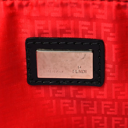 Fendi Zucca Spalmati Patent Baguette Print Medium Roll Tote Tobacco 6 of 6