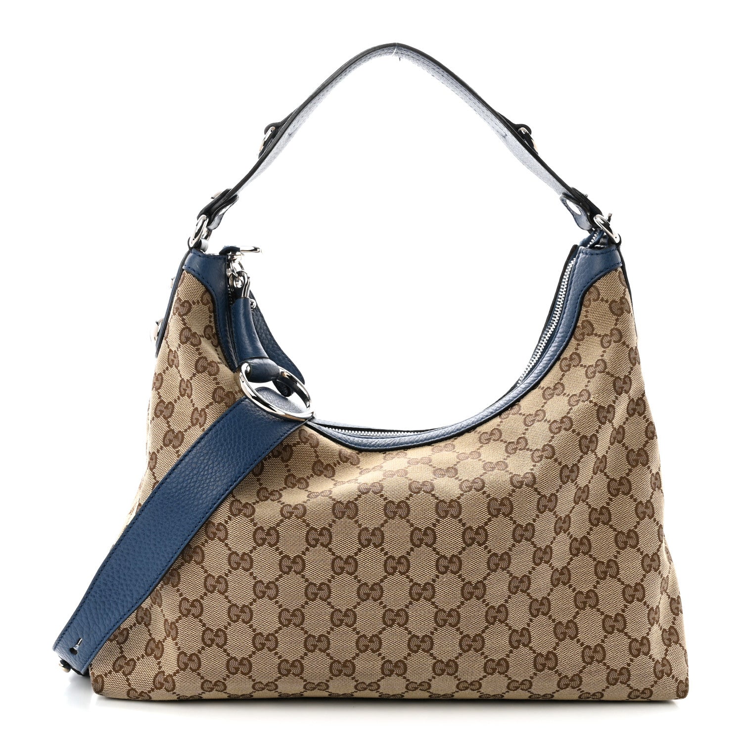 Gucci Monogram Medium Icon Bit Hobo Turquoise 1 of 11