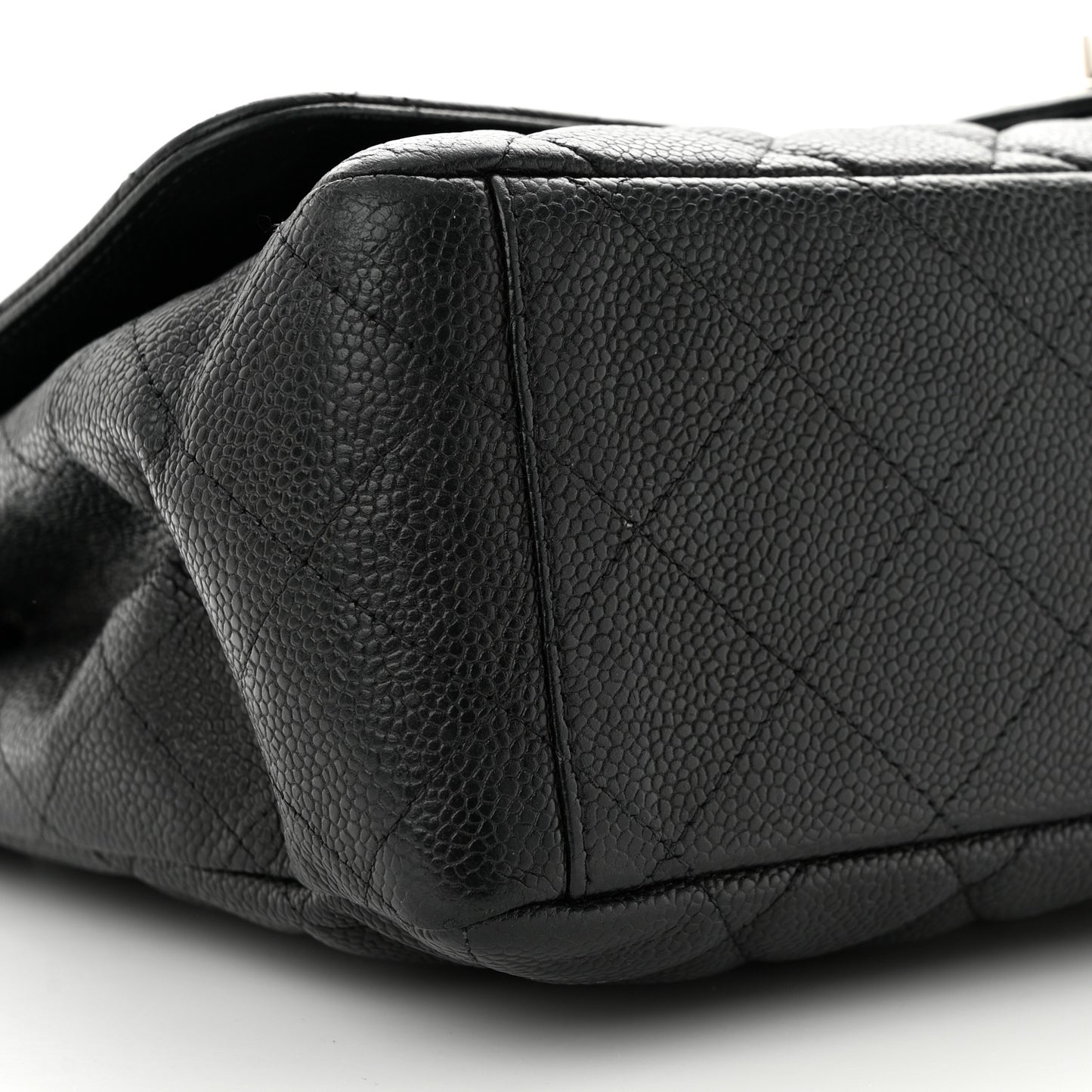 Caviar Quilted Maxi Single Flap Black
