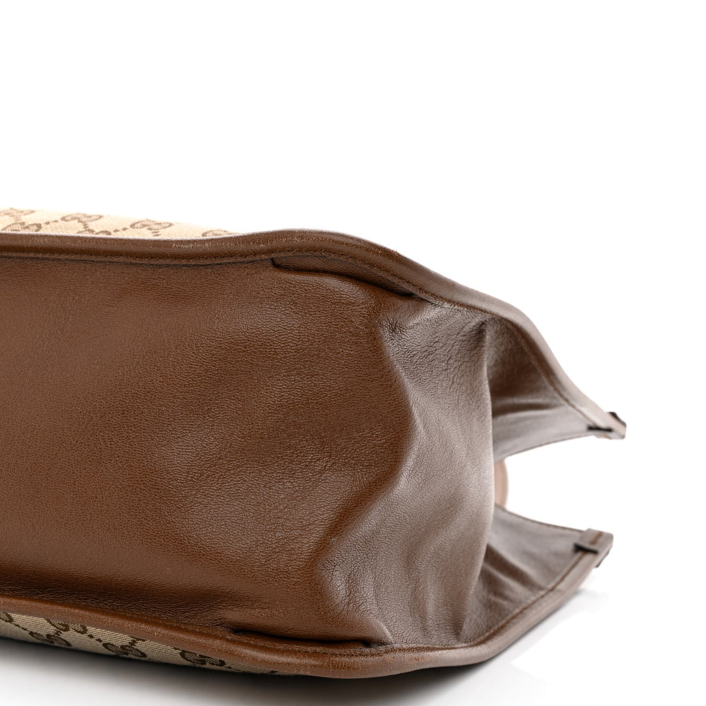 Monogram Horsebit 1955 Tote Bag Beige Brown Sugar