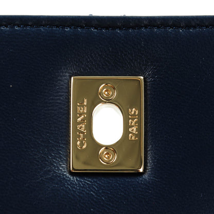 Chanel Lambskin Quilted Medium Trendy CC Flap Navy Blue 8 of 9