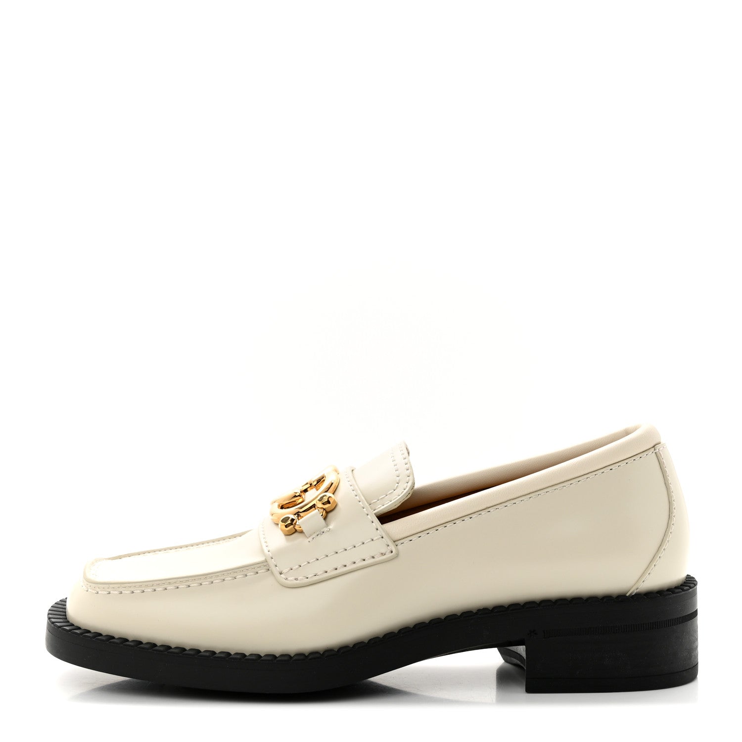 Gucci Spice Lux Nappa Samoa Interlocking G Loafers 36.5 Mystic White 1 of 9