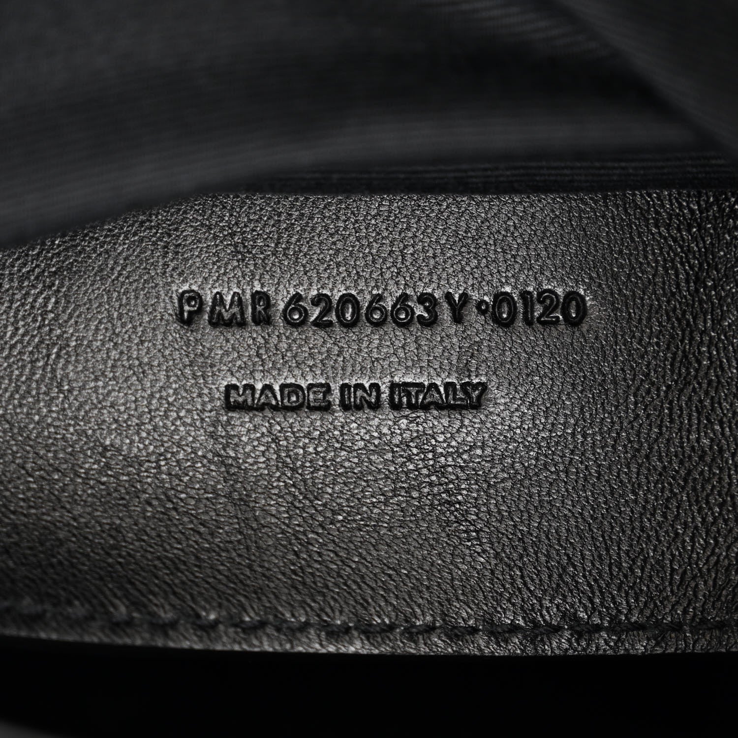 Saint Laurent Calfskin Crocodile Embossed Medium West Hollywood Monogram Fold-Over Black 7 of 12