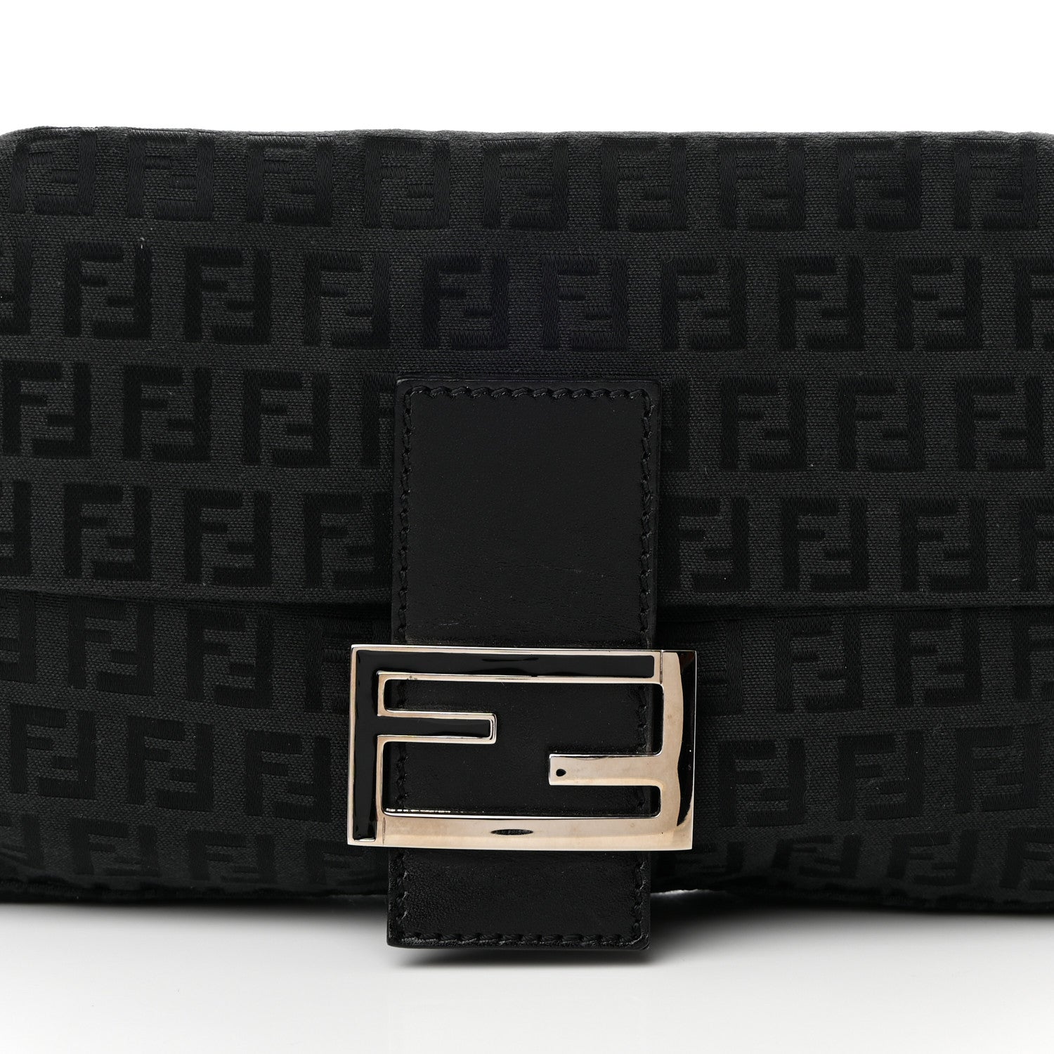 Fendi Zucchino Baguette Black 8 of 12
