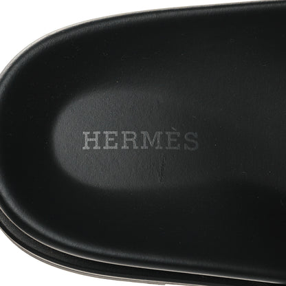 Hermes Calfskin Mens Chypre Sandals 43 Black 8 of 8