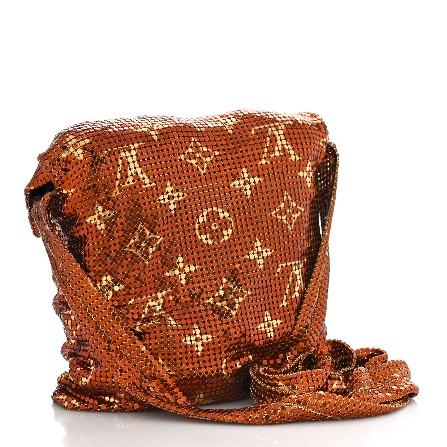Monogram Mesh Metal Frances Gold