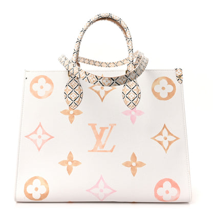 Louis Vuitton Monogram Giant By The Pool 2.0 Onthego MM Beige 1 of 9