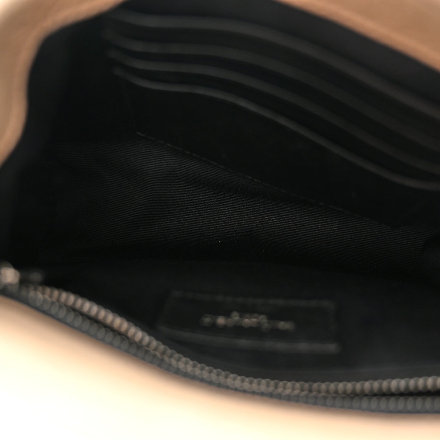 Crinkled Calfskin Matelasse Monogram Niki Chain Wallet Dusty Grey