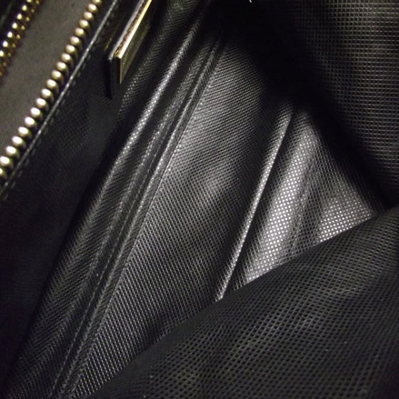 Fendi Goatskin Large Peekaboo Iconic Satchel Black 7 of 12
