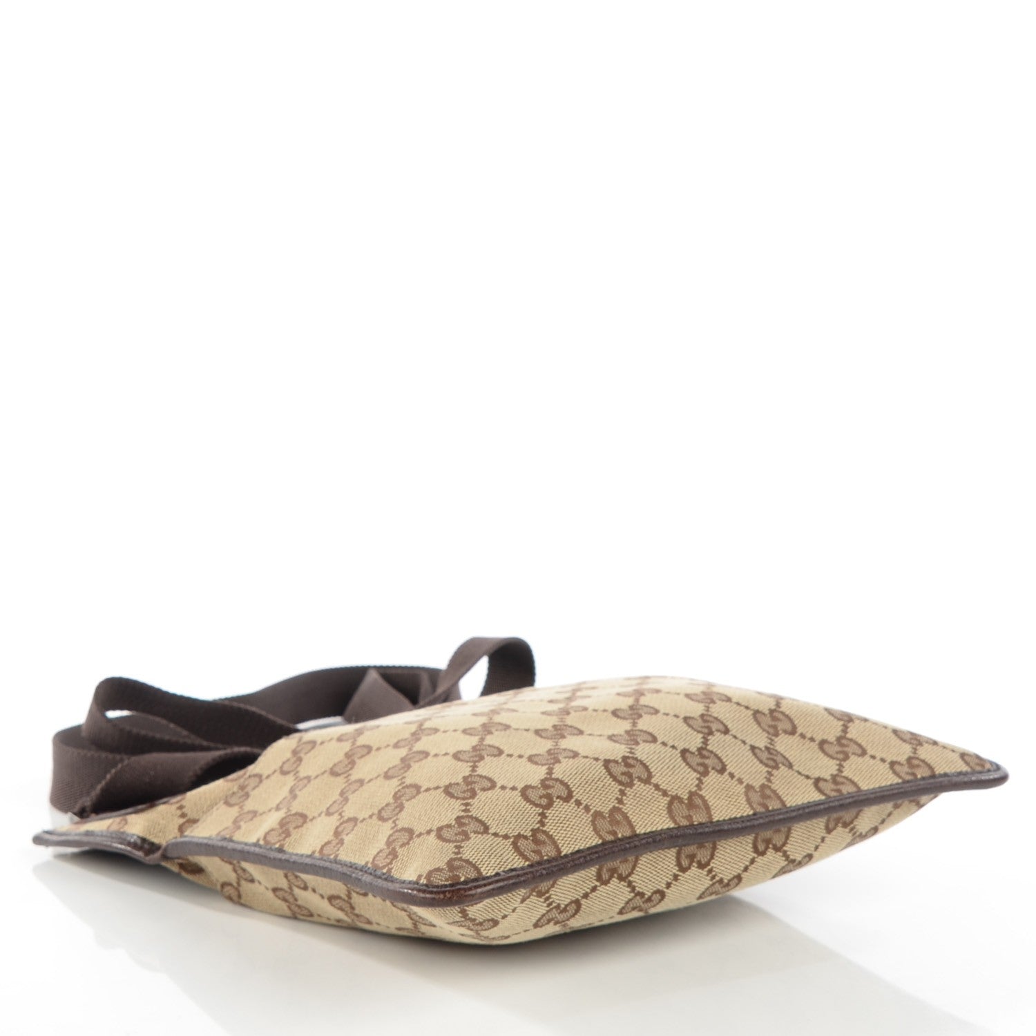 Gucci Monogram Flat Messenger Bag Dark Brown 4 of 7