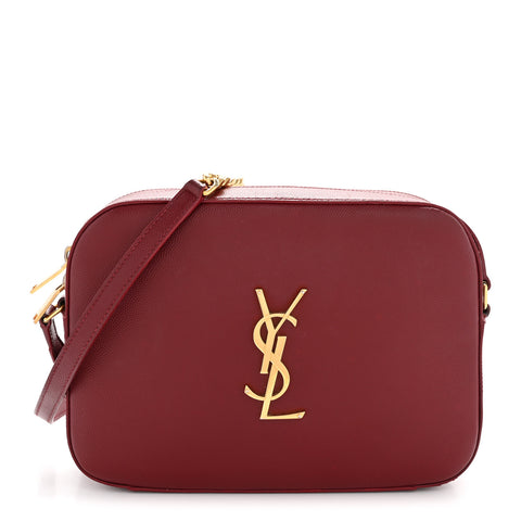Grain De Poudre Medium Classic Monogram Camera Bag Oxblood