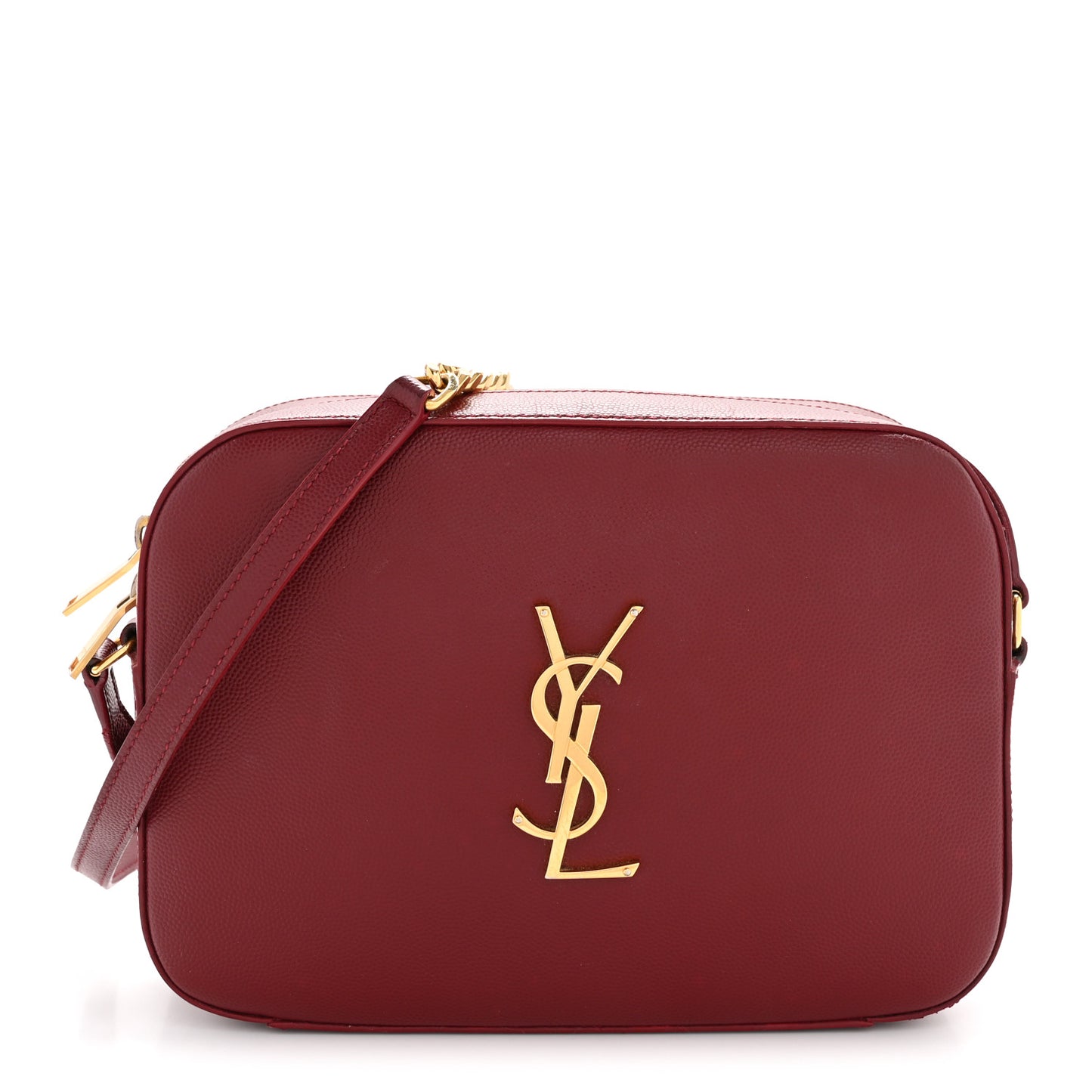 Grain De Poudre Medium Classic Monogram Camera Bag Oxblood