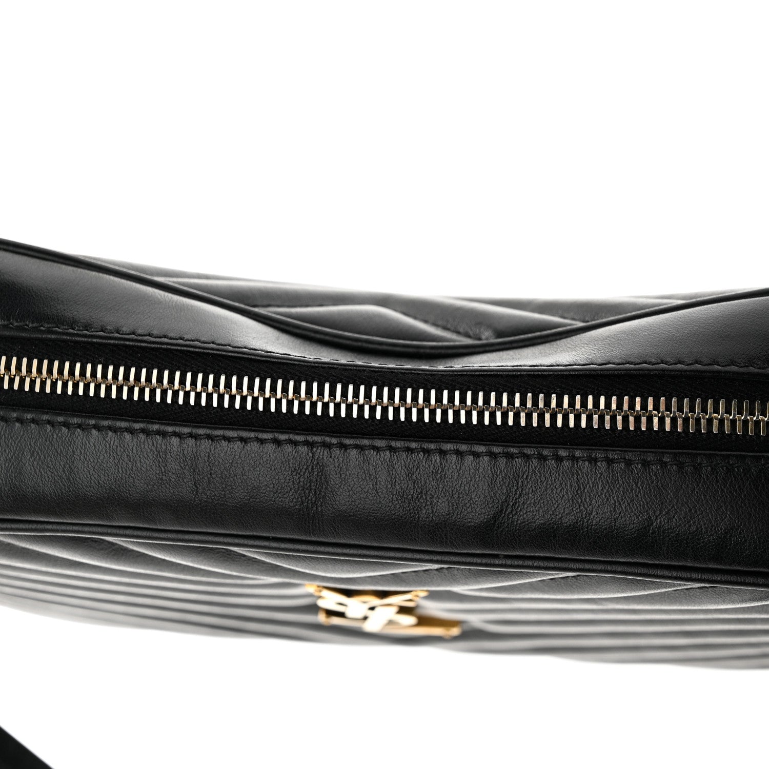 Saint Laurent Calfskin Matelasse Monogram Lou Camera Bag Black 16 of 17