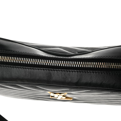 Saint Laurent Calfskin Matelasse Monogram Lou Camera Bag Black 16 of 17