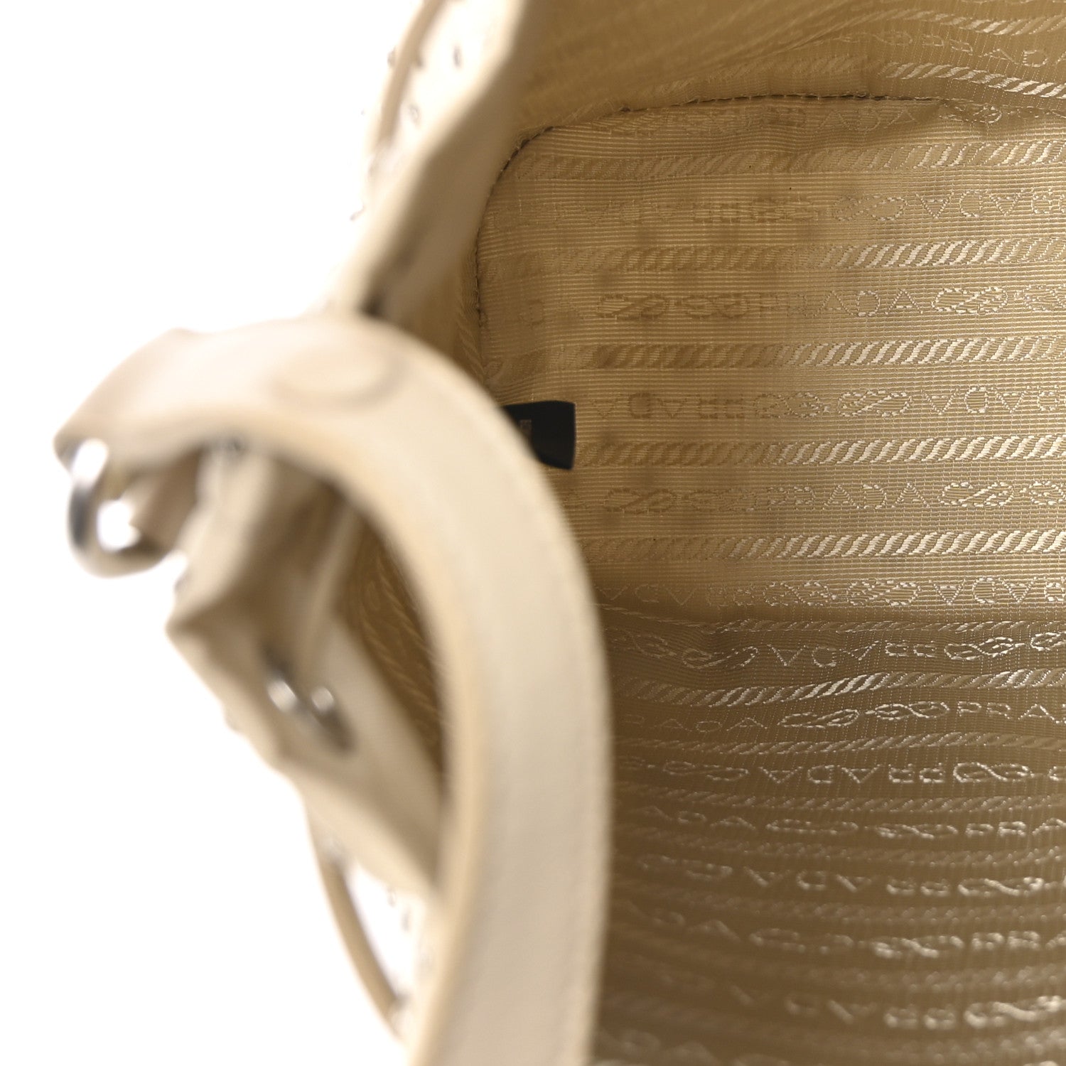 Prada Re-Nylon Saffiano Studded Mini Re-Edition 1978 Bucket Bag Deserto 5 of 10