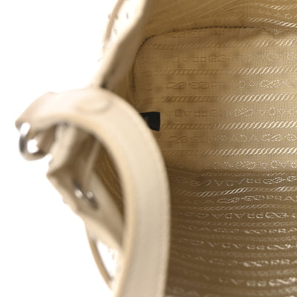 Prada Re-Nylon Saffiano Studded Mini Re-Edition 1978 Bucket Bag Deserto 5 of 10