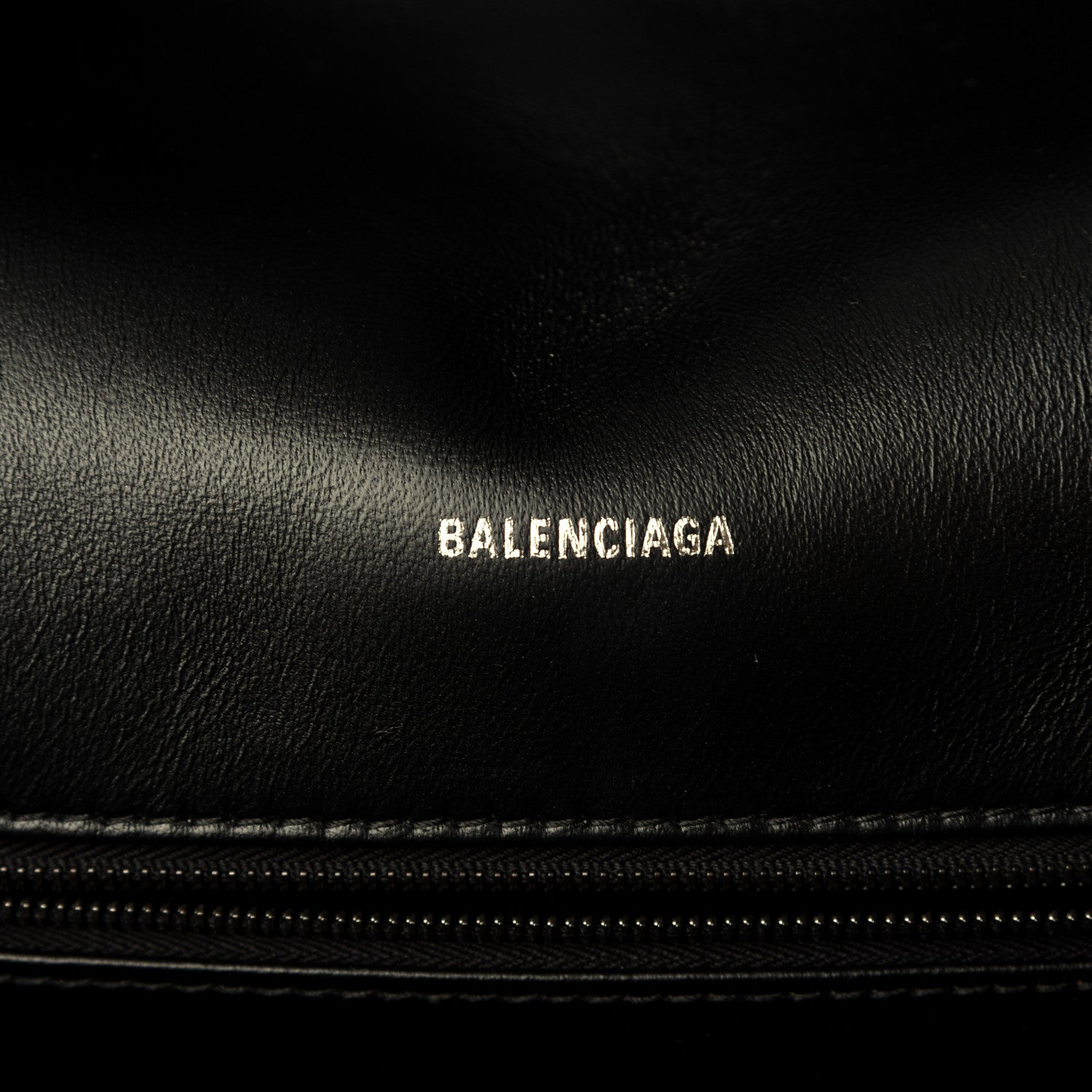 Balenciaga Nappa Calfskin Quilted Large Touch B Shoulder Bag Black 8 of 16