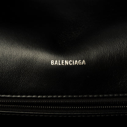 Balenciaga Nappa Calfskin Quilted Large Touch B Shoulder Bag Black 8 of 16