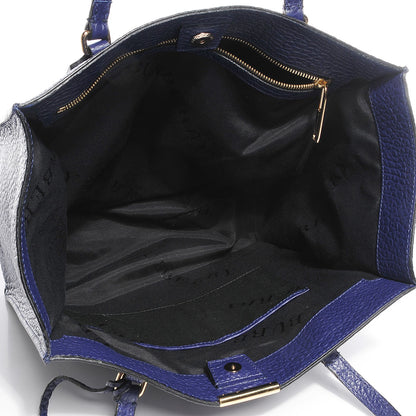 Burberry Heritage Grain Medium Woodbury Tote Blue 5 of 9