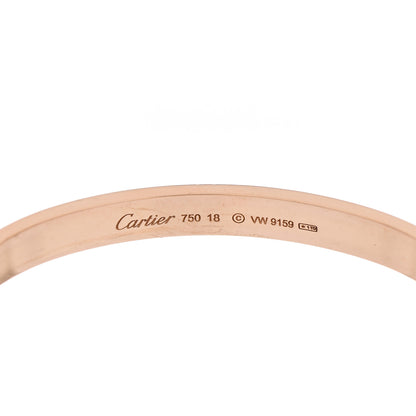 Cartier 18K Pink Gold LOVE Bracelet 18 5 of 6