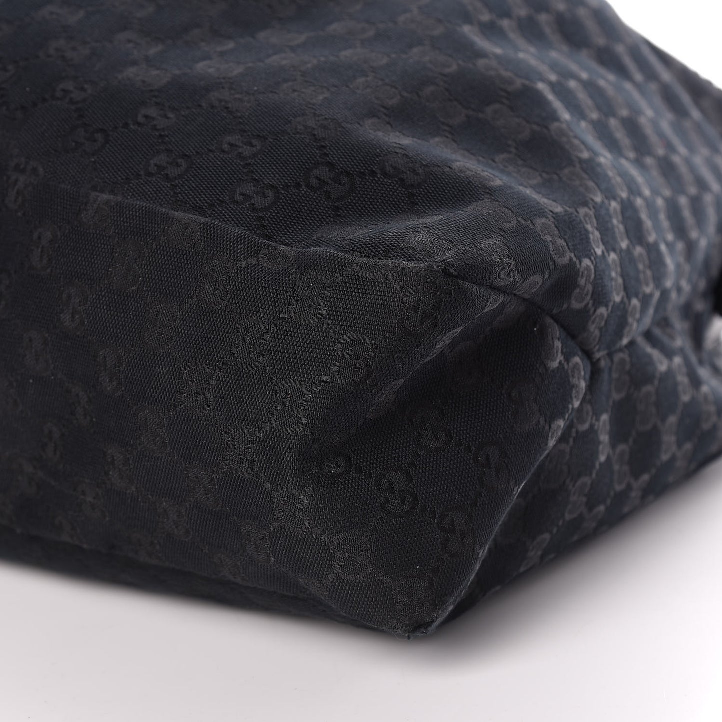 Monogram Large Horsebit Chain Hobo Black