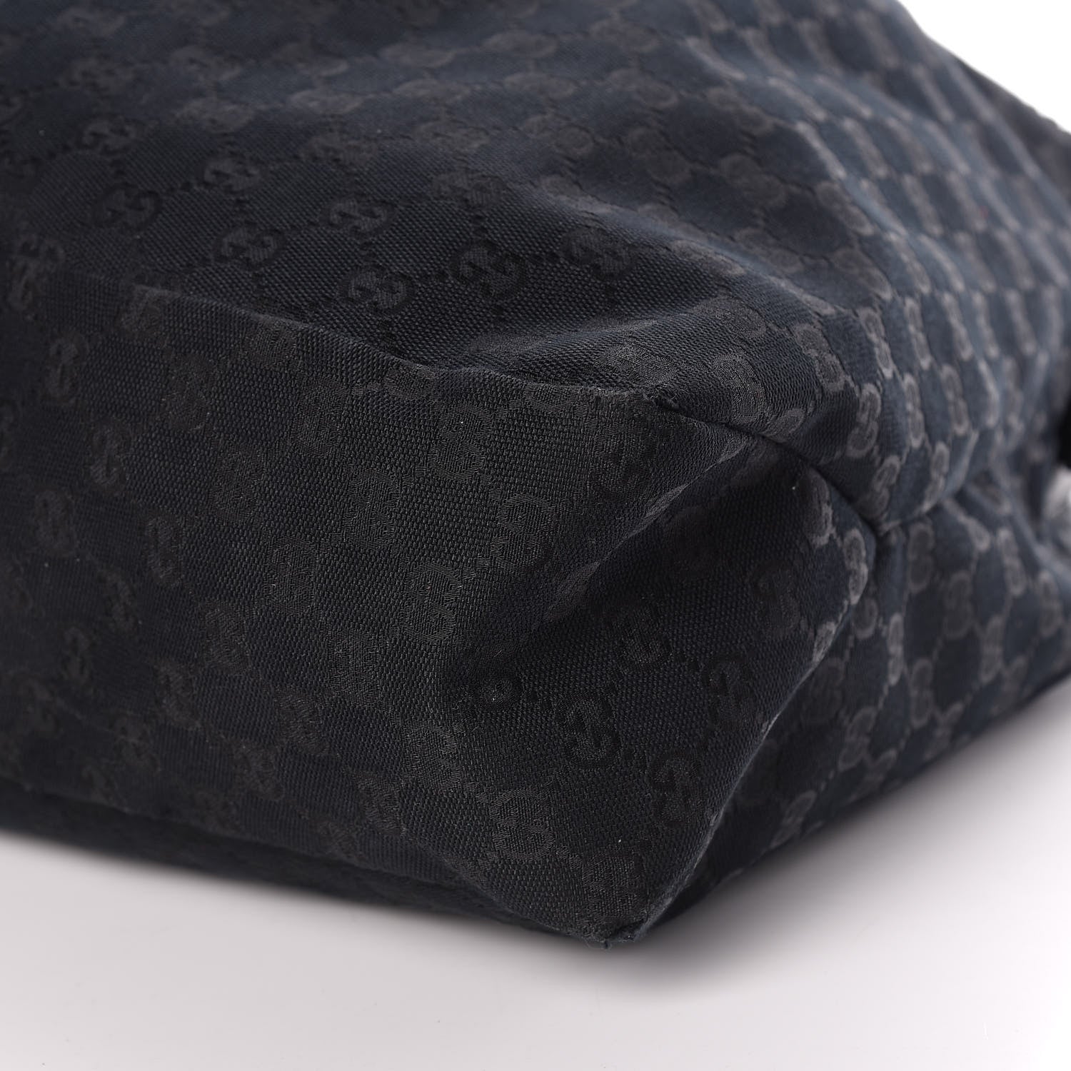 Gucci Monogram Large Horsebit Chain Hobo Black 7 of 10