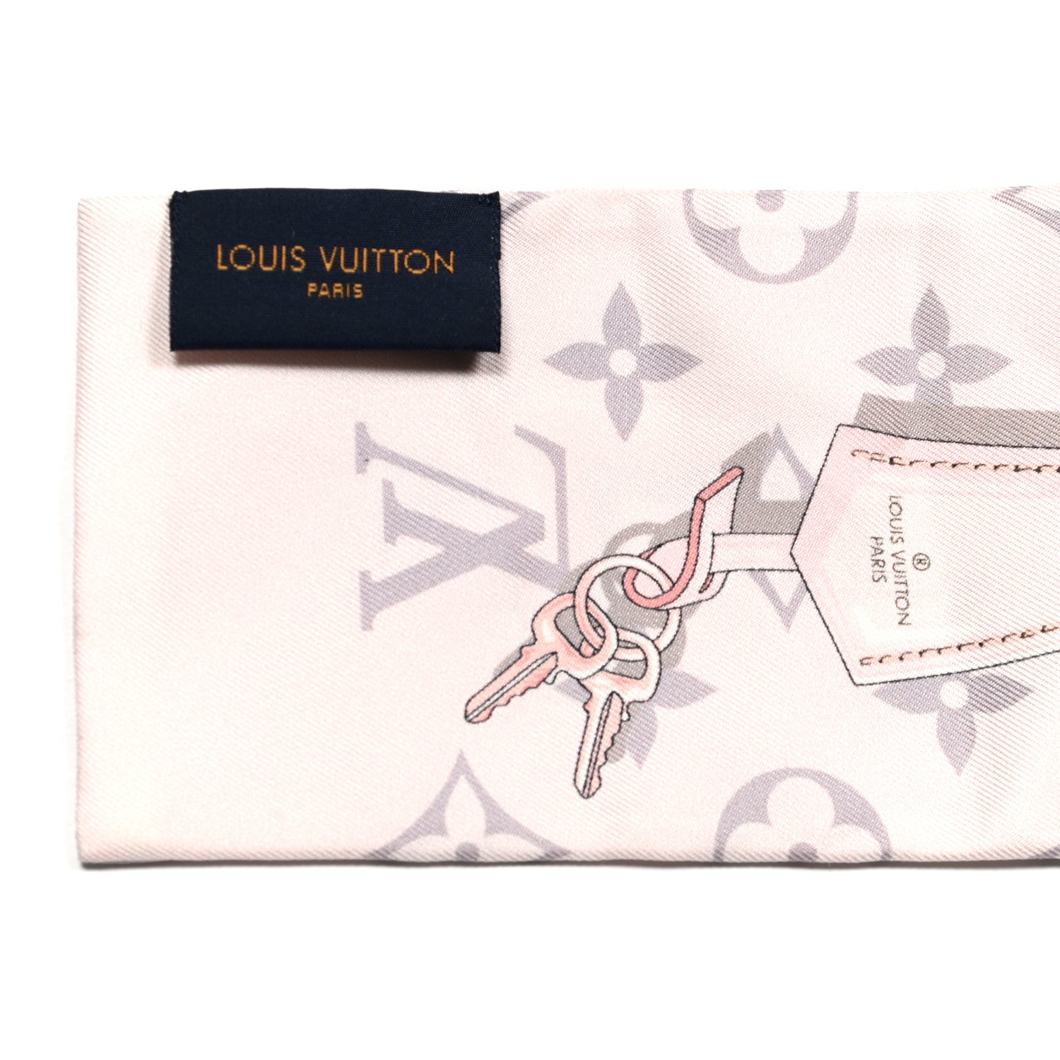 Louis Vuitton Silk Monogram Confidential Bandeau Light Pink 3 of 4