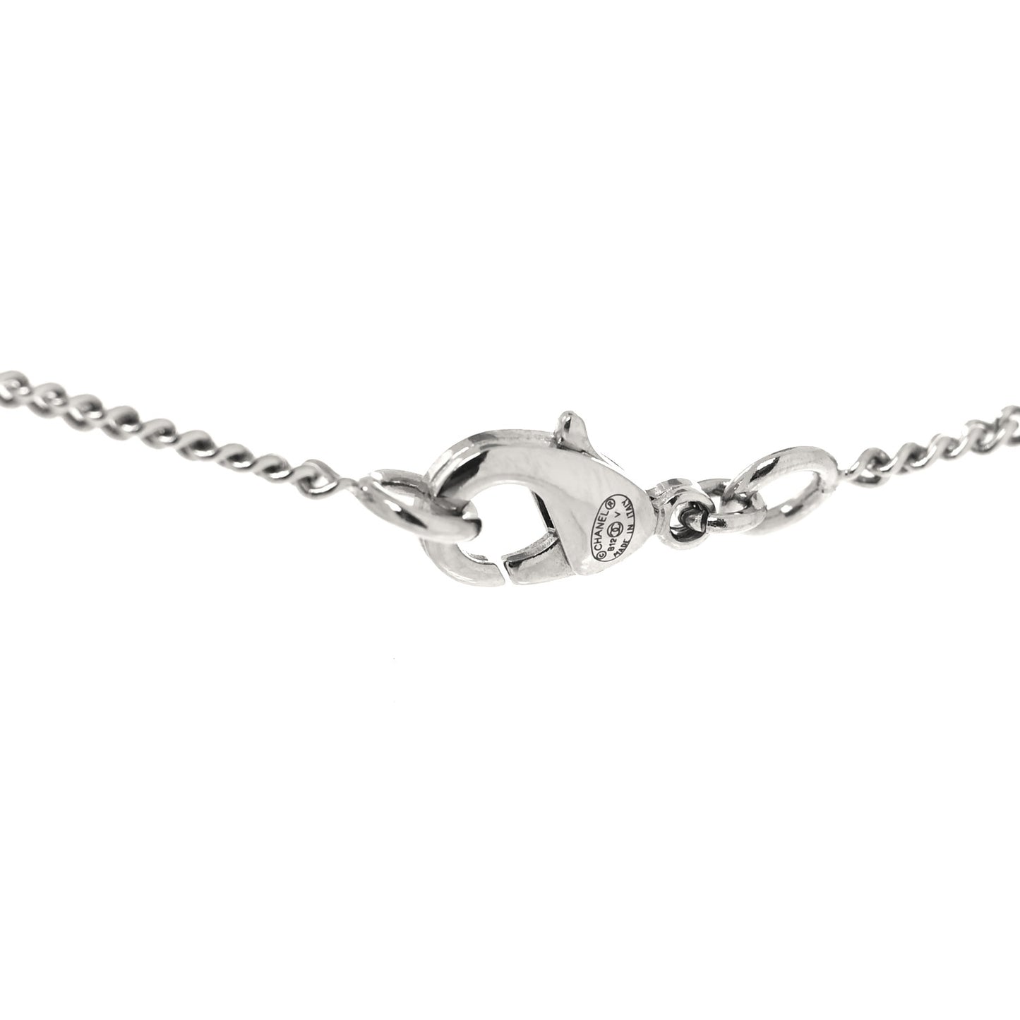 Crystal Timeless CC Necklace Silver