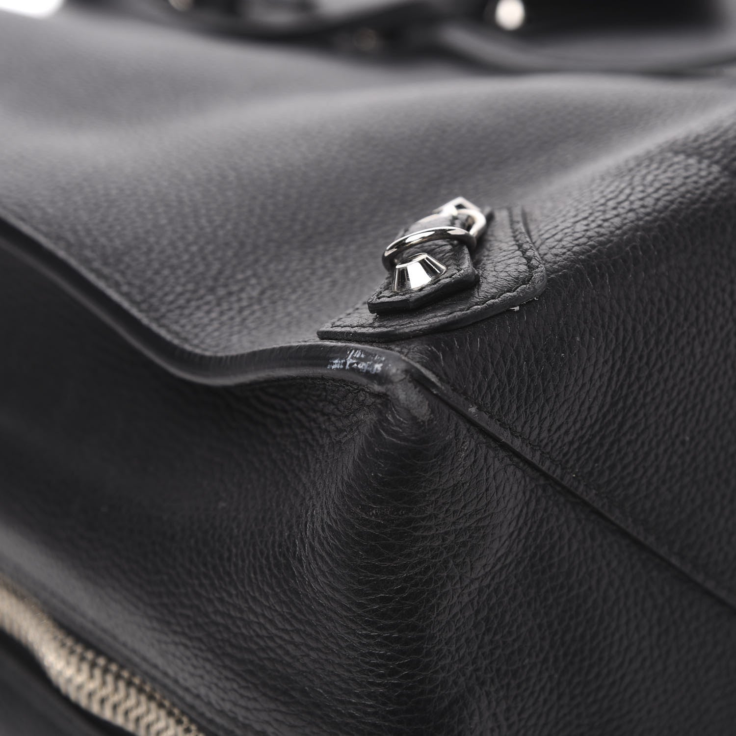 Balenciaga Supple Calfskin Papier A4 Zip Around Tote Black 10 of 14
