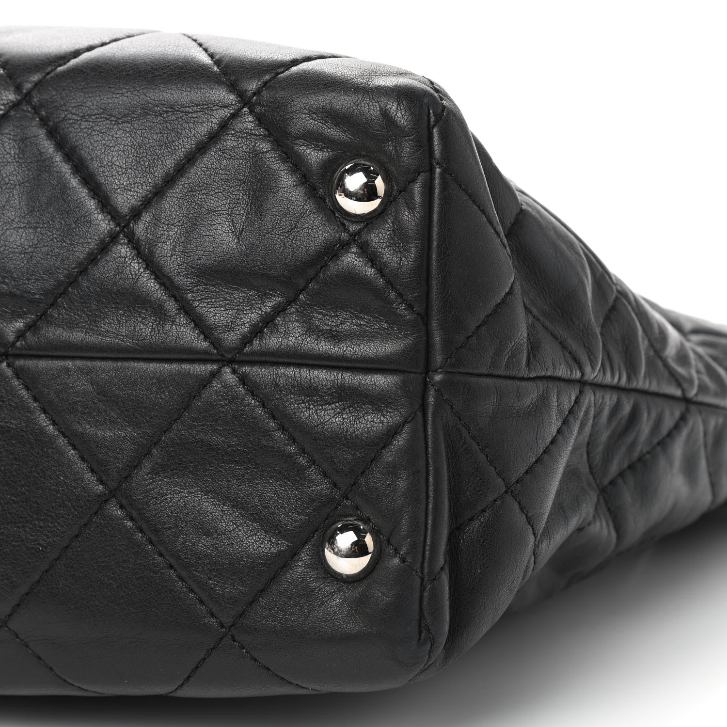 Chanel Calfskin Quilted Large In The Business Tote Black 6 of 9