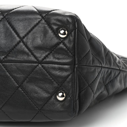 Chanel Calfskin Quilted Large In The Business Tote Black 6 of 9