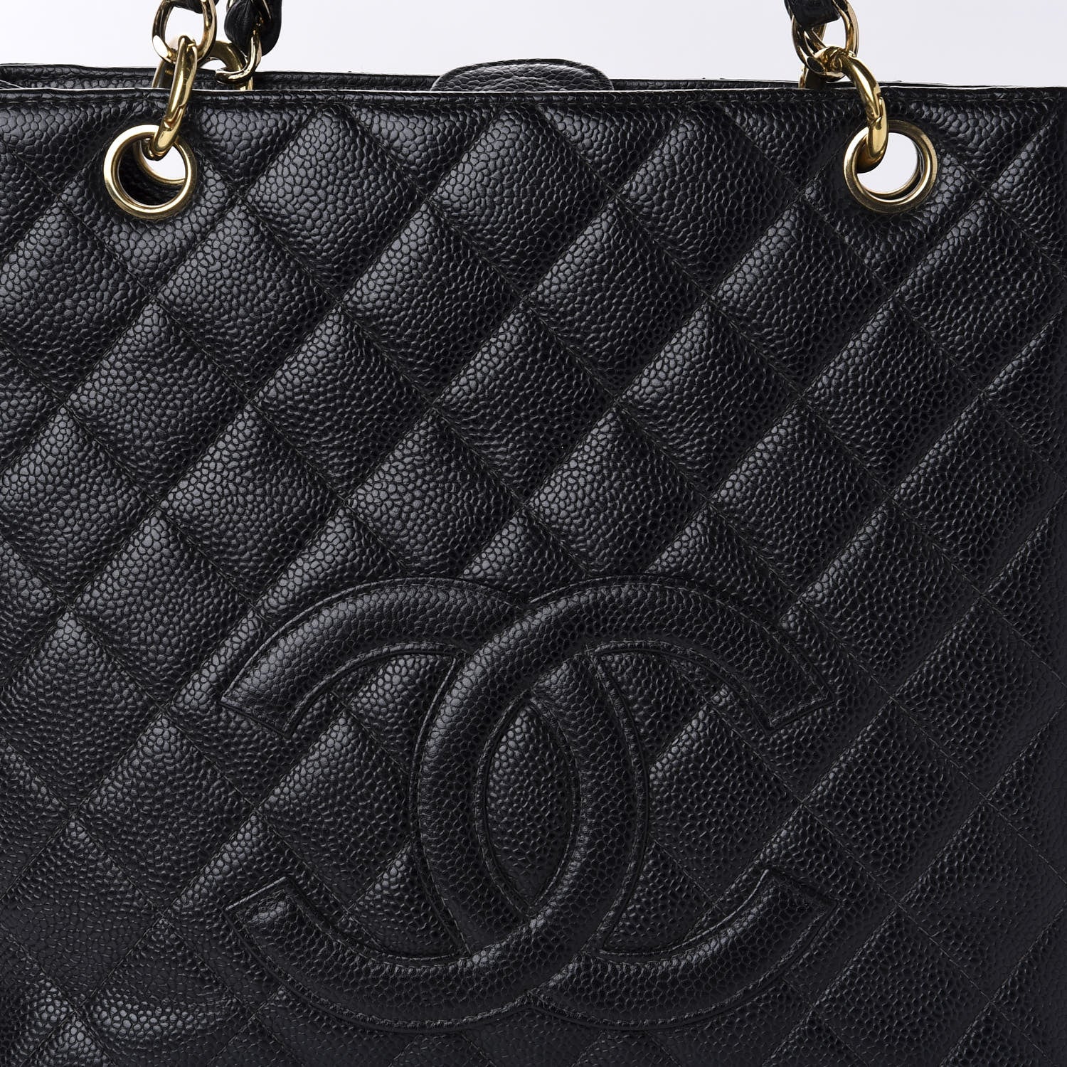 Chanel Caviar Quilted Petit Shopping Tote PST Black 10 of 10