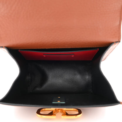 Valentino Garavani Grained Calfskin Small VSling Shoulder Bag Saddle Brown 5 of 10
