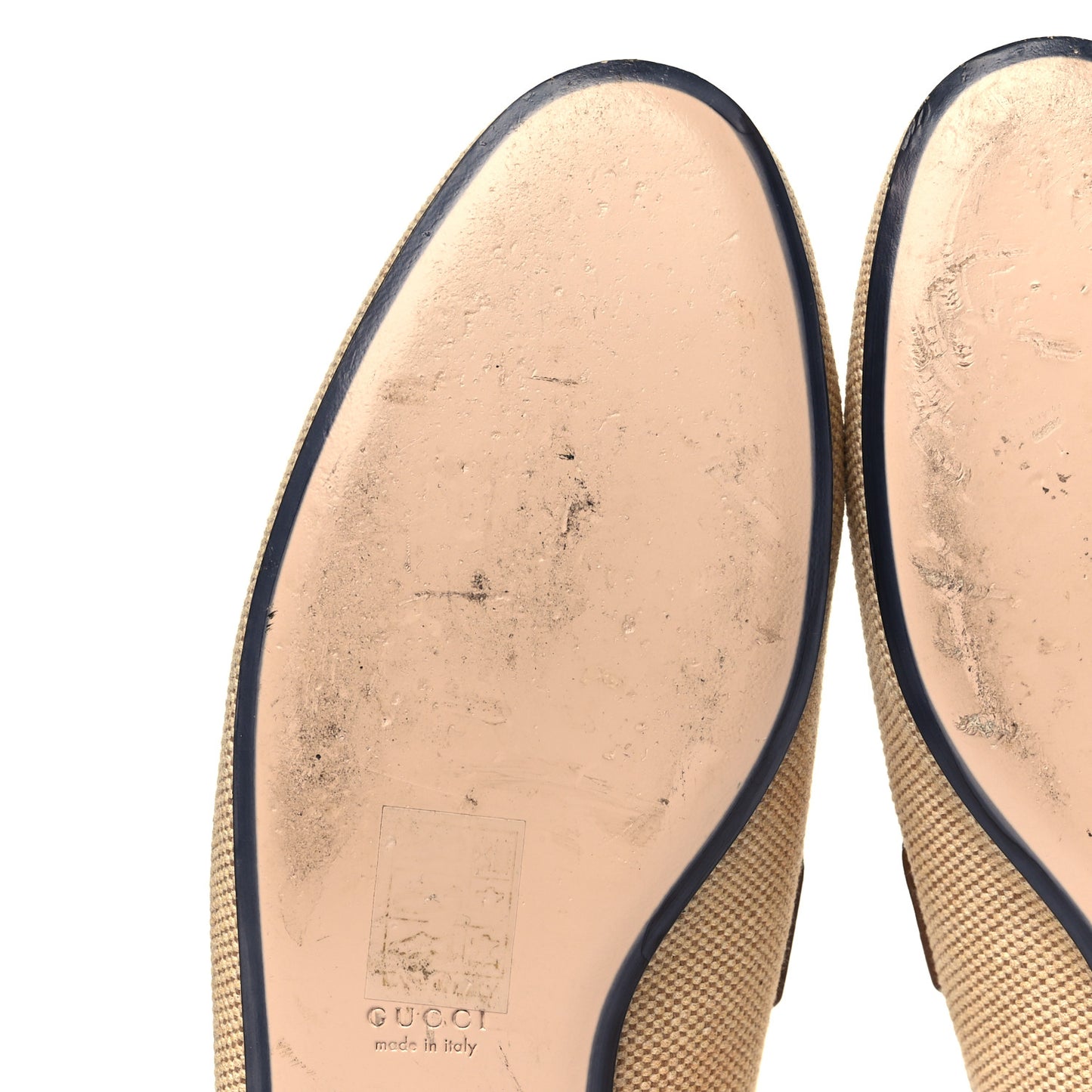 Canvas Vintage Charlotte Web Princetown Slippers 37 Sand Cuir