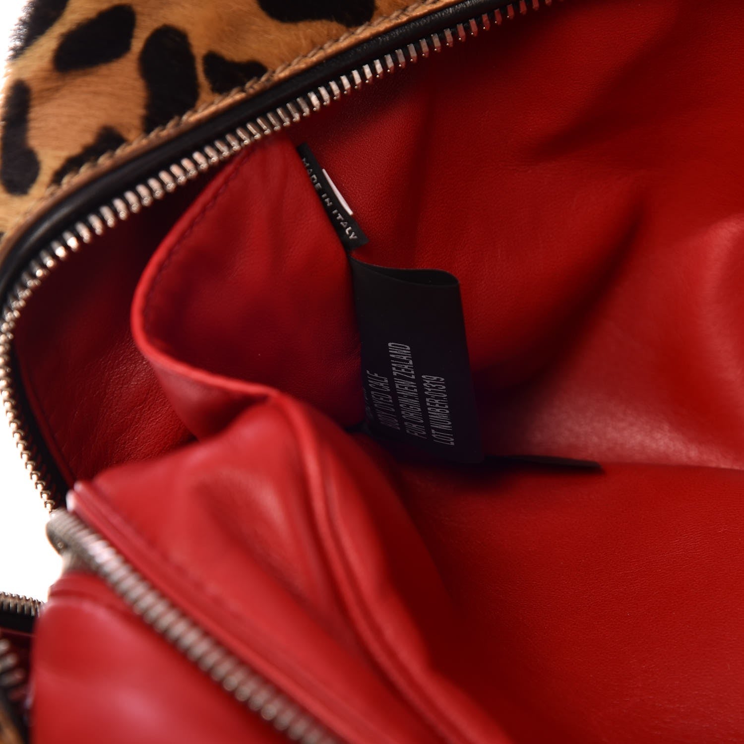 Prada Calf Hair Ostrich Leopard Print Inside Tote 7 of 8