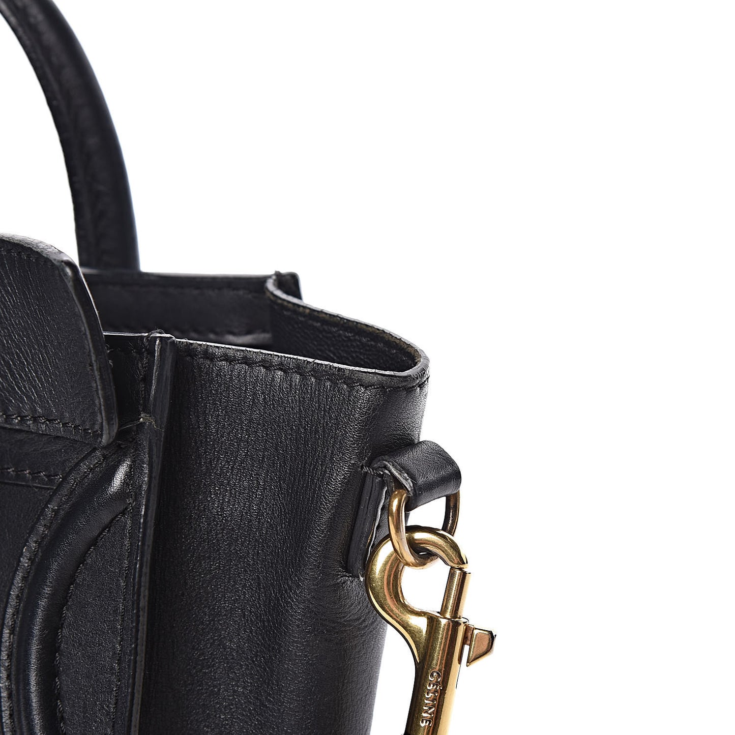 Smooth Calfskin Nano Luggage Black