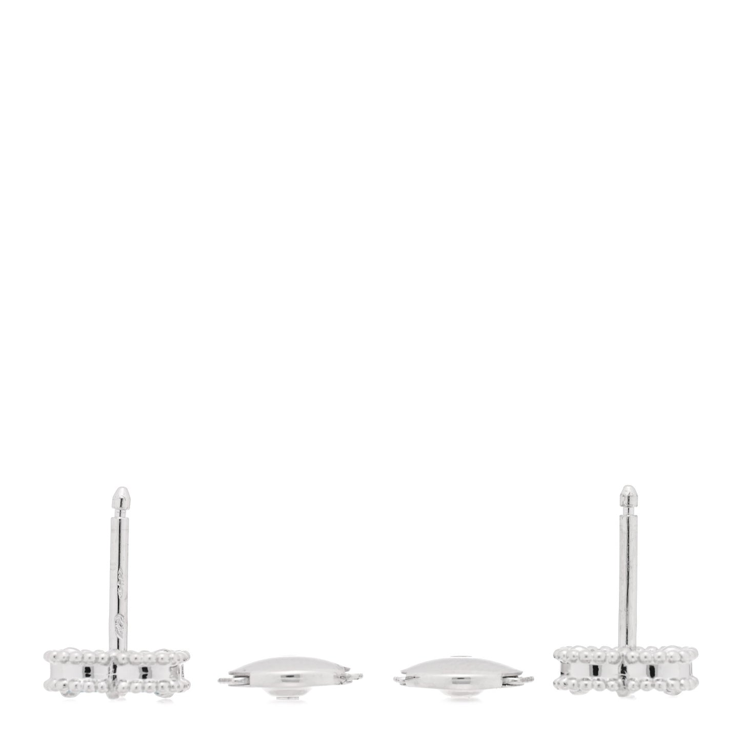 18K White Gold Turquoise Sweet Alhambra Earrings