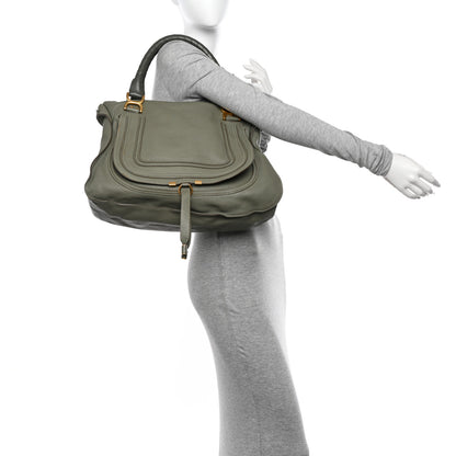 Chloe Calfskin Large Marcie Satchel Cashmere Grey 2 of 15