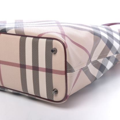 Burberry Supernova Check Regent Tote Berry Red 12 of 12
