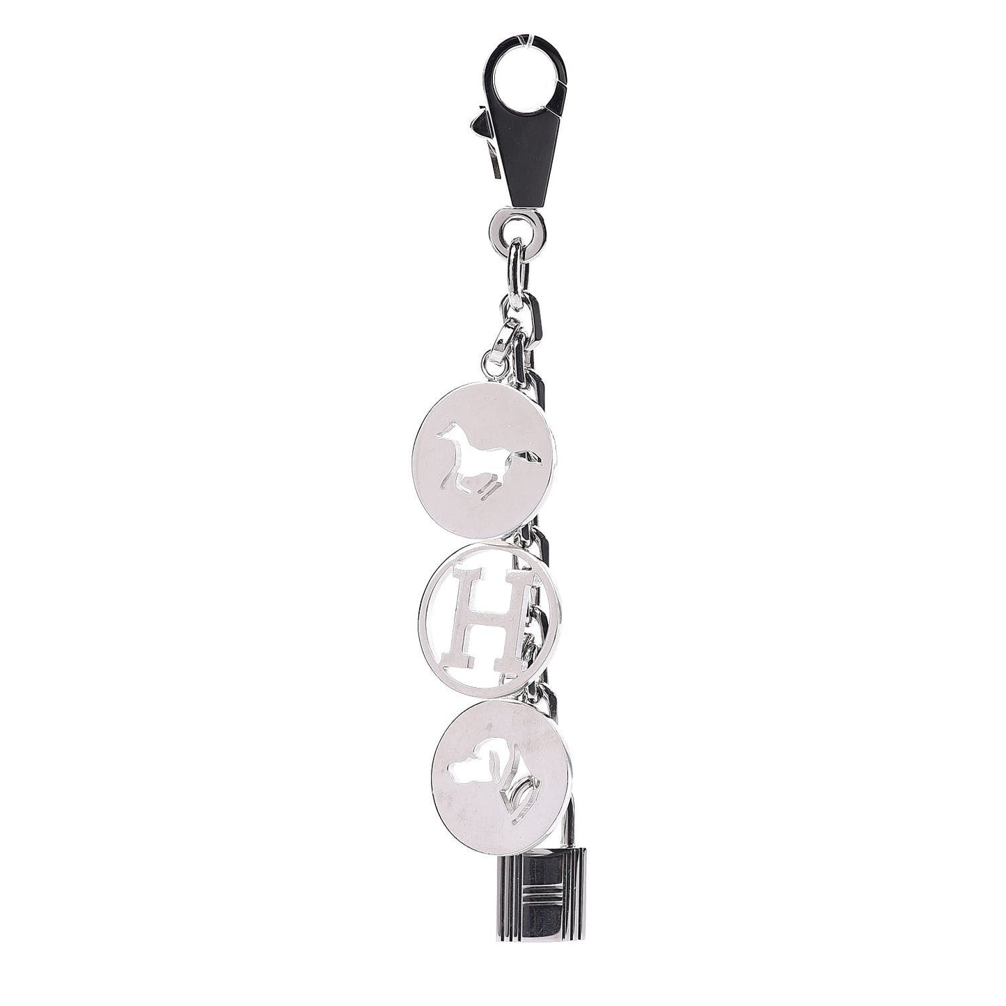 Palladium Breloque Bag Charm Silver