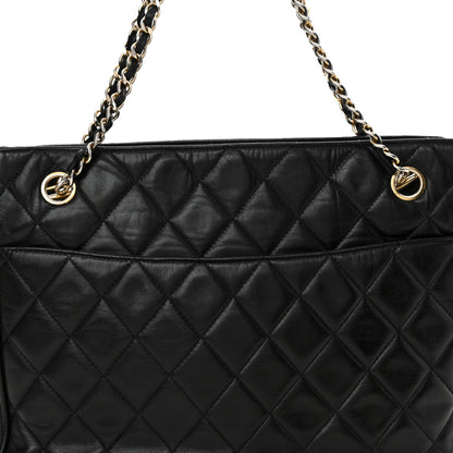 Chanel Lambskin Quilted Shoulder Bag Black 10 of 18